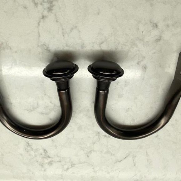 Set of Curtain Holder Tieback U-Shaped, Bronze - Picture 2 of 4